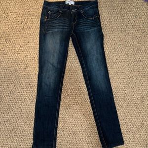 dark blue skinny long jeans